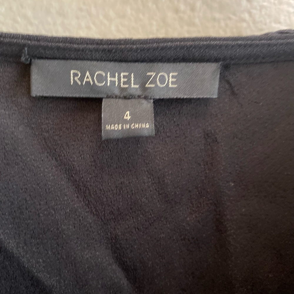 RACHEL ZOE Black Bell Sleeve Mini Dress - Picture 4 of 10